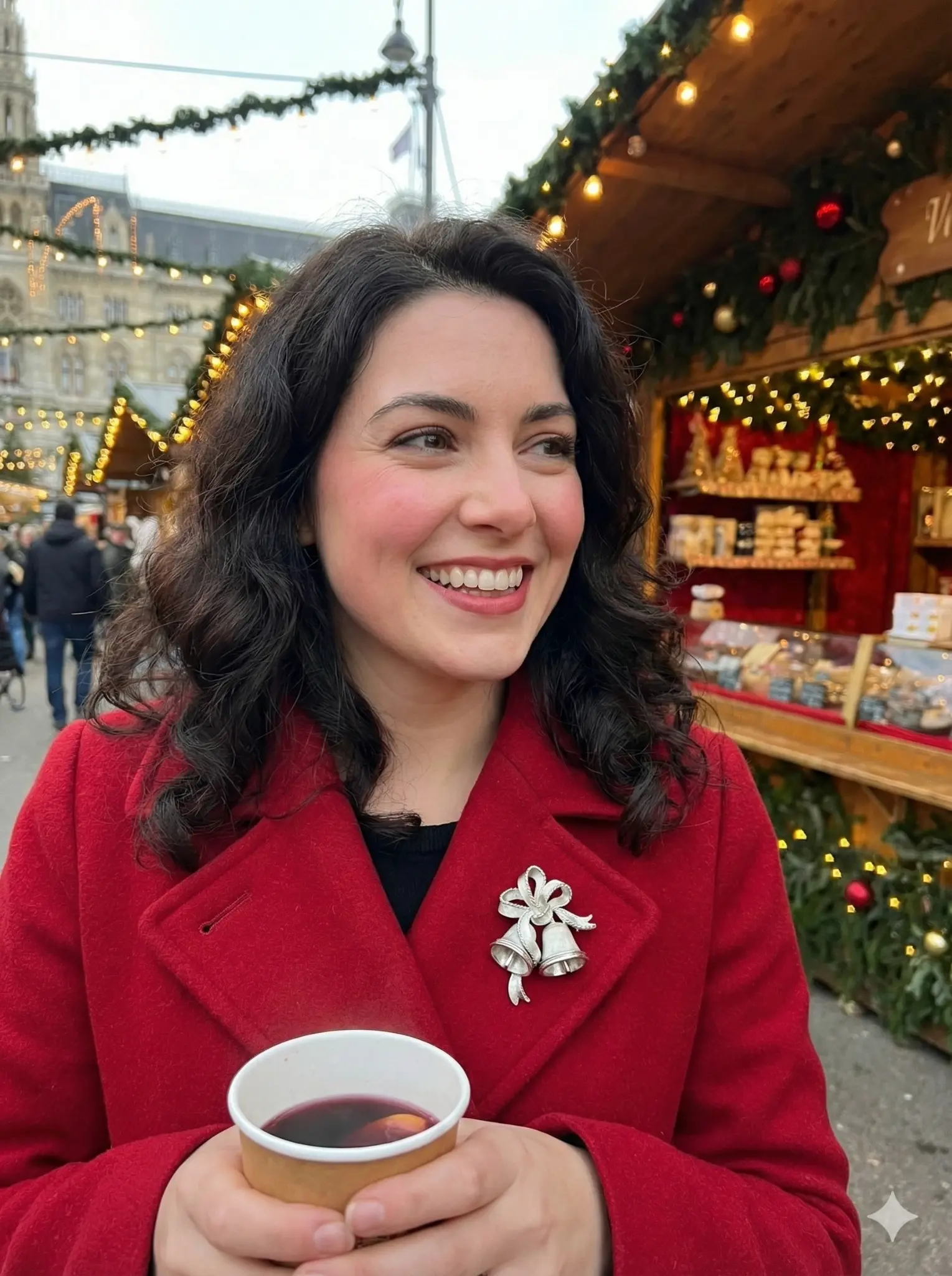 Mid-Century Trifari Holiday Brooch - After 2